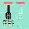 Beetles Nail Art Foil Glue Gel for Foil Stickers Nail Glue Transfer Tips Star Glues Nail Art Manicure DIY LED Lamp Required Soak Off 15ML 2 Bottle