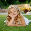 Vovii Birthday Sash and Tiara for Girls Birthday Girl Gold Sash and Rhinestone Gold Tiara Set Birthday Decoration Headband for Little Girl Hair Accessories for Birth Party Gold