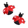Cute Hair Clips for Girls Ladybug Hair Clip Summer Hair Clips Red Hair Barrettes Non-slip Hairpin Grosgrain Ribbon Hair Pins Insect Hairgrip Back to School Hair Accessories for Hair Decoration 2Pcs