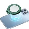 YG Culture Diamond Bling Mirror Cell Phone Grip Stand, Supports Magnetic Charging, Adjustable Angles, Always Keep Your Beauty on Point(Green)