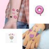 Ooopsi Ice Cream Temporary Tattoos for Kids 180PCS - Ice Cream, Lollies, Cookie, Cake Tattoo Stickers - Sweet Summer Tattoos Sticker for Girl Birthday Party Decorations Supplies Favors(17 Sheets)