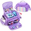 GRAOSO Carrying Case Compatible with Toniebox, Portable Bag for Audio Player Starter Set, Storage Travel Case for Charging Station Headphone, with Shoulder Strap and Handle, Purple (Case Only)