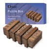 Diteje Puzzle Box, Magic Wooden Box Puzzle Case Card Holders with Secret Hidden Compartment for Adults and Kids