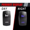 12V Universal UTV Horn Kit with Blue Rocker Switch Compatible with Polaris Ranger RZR, Can Am Maverick, Kawasaki, etc