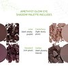Honeybee Gardens Amethyst Glow Eye Shadow Palette, Clean and Bold, 4 Highly Pigmented Colors With Long Lasting Luxe Finish, Vegan, Cruelty-Free, Gluten-Free, and Paraben-Free, Net Wt 1.3g Each