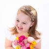 Tanfeine Flower Girl Headpiece,Flower Girl Headband Wedding Headpiece for Bride Flower Girl Crown Princess Crown First Communion Headpiece for Girls