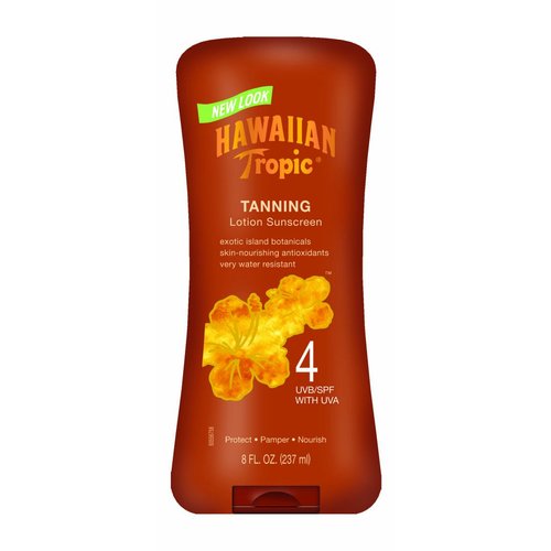 Hawaiian Tropic Dark Tanning Lotion - SPF 4, 8-Fluid Ounce Bottles (Pack of 2)