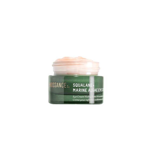 BIOSSANCE Squalane and Marine Algae Eye Cream. Rich Anti-Aging Face Cream Lifts, Firms and Smooths Fine Lines and Wrinkles 0.5 ounces