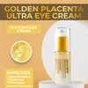 BIOCHEM Golden Placenta Ultra Eye Cream - 0.51 fl oz / 15 ml, Luxury Eye Contour Treatment for Wrinkles and Dark Circles
