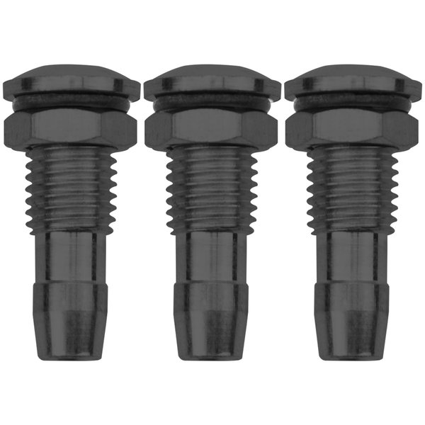 3Pcs Vgoohobby M6 / M8 RC Boat Water Nipple Outlet Nozzle for RC Boat Motor Cooling (M8, Black)