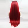 xiweiya Bright Red Lace Wigs for Women13*4 Lace Front Red Wigs Long Straight Red Wigs Synthetic Heat Resistant Fiber Natural Straight Hair Wig Ombre Red Lace Wigs180% Density 26 Inch