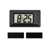 Suvnie Car Dashboard Digital Clock, Mini Portable Digital Vehicle Electronic Digital Clocks with Clear LCD Display, Adhesive Automotive Interior Clock for Car Truck Home Desk Office