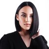 WTHCOS Black Bob Wigs Short Straight Black Hair Wig for Women Side Part Cosplay Wig Heat Resistant Natural Looking Synthetic Wigs with Wig Cap