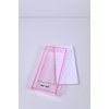 Acrylic Lash Tile Storage Box With Cover - Washable and Reusable - Perfect for Classic, Volume, and Mega Volume Lashes (pastel pink & white)