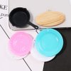 SEWACC 10pcs Miniatures Frying Pans Plastic Miniature Skillet Simulation Cooking Pan Models Mini Dollhouse Kitchen Cookware Dollhouse Accessories