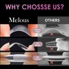 Melous Medium Square Soft Gel Nail Tips, 12 Sizes, 600 PCS, Full Cover, Matte Finish