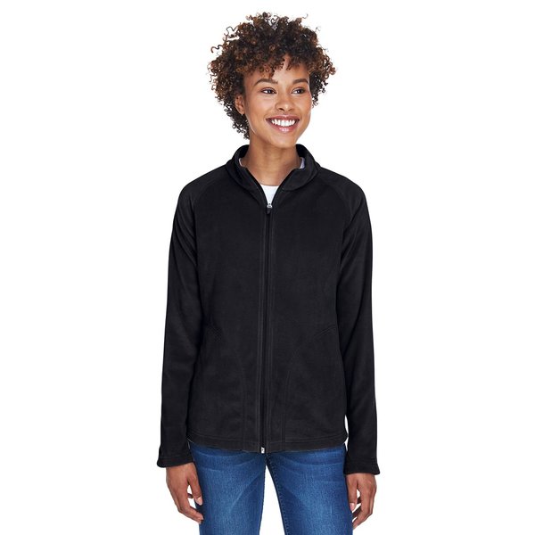 Team 365 Ladies' Campus Microfleece Jacket L BLACK