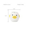 LuoCoCo Cute Egg Separator, Ceramics Vomiting Chicken Egg Yolk White Separator, Practical Household Small Egg Filter Splitter, Kitchen Gadget Baking Assistant Tool, Dishwasher Safe (Yellow)