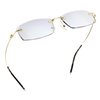 LifeArt Blue Light Blocking Glasses, Computer Reading Glasses, Anti Blue Rays, Reduce Eyestrain, Rimless Frame Tinted Lens with diamond, Stylish for Men and Wowen (+1.50 Magnification)
