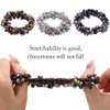 CAKURE Pearl Hair Ties Grey Rhinestone Ponytail Holder Elastic Hair Scrunchies Stretchy Hair Accessories for Women and Girls (Pack of 3)