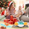 Musical Crawling Crab Baby Toy, Tummy Time Crab Baby Toy with Learning System Led Light Music for 6-12 6-18 Months Baby Walking Dancing Toddlers Bilingual Learning Toys, First Christmas Birthday Gifts
