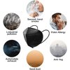 VERNASSA KN95 Face Mask 50 Pack, Individually Wrapped, 5-Ply Breathable Comfortable Safety Mask Filter Efficiency≥95% Against PM2.5 Black masks