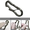 Idakekiy Dual Carabiner Keychain Mutil Tool with Key Chain Bottle Opener for Keys Dark Grey Pack of 2