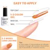 RARJSM Holographic Nail Polish Classic Orange Gel Polish Soak off Nail Gel Ideal for Nail Salon DIY at Home UV LED Lamp Required