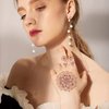 Aresvns Henna Tattoo, 9 Sheets Henna Stickers, Waterproof Brown Henna Tattoo Stickers for Women Girls