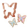 Swallowtail Butterfly Cookie Cutter 3.25 X 3.5 inches, Handcrafted Copper by The Fussy Pup