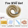LADY MIRANDA Tape in Hair Extensions Human Hair 18 Inch 40g/20pcs Blonde Hair Extensions Soft Hair Extensions Real Human Hair Invisible Tape in Hair Extensions (9A/60, 18 Inch)