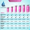 HYDRO CELL Stainless Steel Insulated Water Bottle with Straw - For Cold & Hot Drinks - Metal Vacuum Flask with Screw Cap and Modern Leakproof Sport Thermos for Kids & Adults (Fuchsia 32oz)