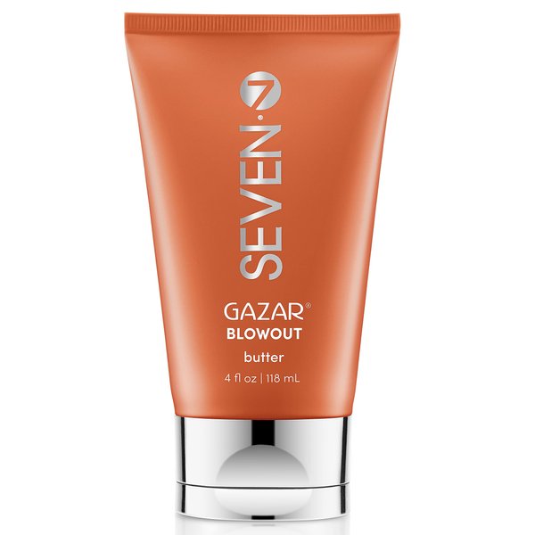 SEVEN Gazar Blowout Butter Curly Hair Styling Curl Cream, Anti-Frizz, Hydrating, Thermal Heat Protection with Coconut Oil, Jojoba, Murumuru Butter, Perfect for Men & Women, Made in USA, 4 fl.oz