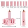 Pink Nail Lacquer Shaker, Nail Polish Mixer, Portable Electric Eyelash Glue Shaker with 2 Connectors and 8 Sizes of Caliber Liquid Evenly Mixer for Eyelash Extension Lash Glue Ink