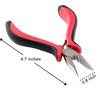 BLUPLE Hair Extensions Pliers 3-Hole Hair Pliers for Micro Nano Ring Hair Extensions Opener and Removal,Needle Nose Pliers with 3 Holes Serrated Jaws Mini Plier 1pc