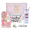 DHQH Best Teacher Christmas Gifts Teacher Appreciation Gifts Set Box,20 oz Insulated Tumbler for Women,Funny Thank You Mothers Day Gifts for Teachers