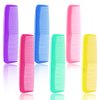 24 Pieces Wide Tooth Combs for Women,Small Hair Combs Portable Comb Set Plastic Colorful Comb Fine Tooth Comb Fine Dressing Comb Small Comb (6 Colors)