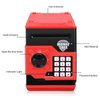 Adsoner Cartoon Piggy Bank, Electronic ATM Password Cash Coin Can Auto Scroll Paper Money Saving Box Gift for Kids (Red)