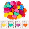 28Pcs Colorful Heart Crayons with Cards, Valentines Day Gifts for Kids Classroom, Girl Boy Birthday Goodie Bags Stuff, Party Favors, Classroom games Rewards, Christmas Gifts, Back to School Gifts.