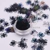 10 Grams/Pack - 8mm Black Spider Shape Sequins Glitter Halloween Festival Rave Beauty Makeup Face Body Nail Art Decoration LB1000