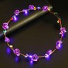 LED Flower Headband, Light Up Flower Crown Garland Headband Flower Headdress Floral Headband for Girls Hair Accessories Birthday Wedding Festival Holiday Favours Party Supplies,Hair Accessories