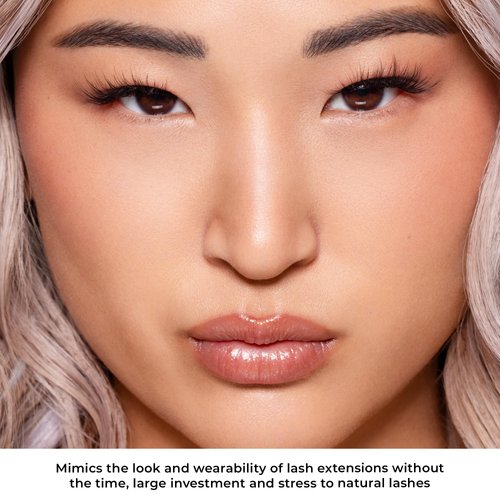 Lilly Lashes 3D Undercover Kit - DIY Lash Extension Kit in Secret Agent - At Home Eyelash Extension Kit Includes Lash Clusters + Lash Bond and Seal + Lash Applicator Tool - Classic Lengthening Style