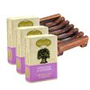 Kalliston, Sensitive and Dry Skin Soap Collection, Made in Ancient Crete, Greece, Pack of 3 with Soap Dish (Lavender)