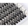 60D+80D DIY Lash Extension Kit 280Pcs Fluffy Eyelash Extension 9-16mm Mix D Curl Individual Lashes Cluster Kit with Lash Bond and Seal and Tweezers Wispy Natural Lash Extensions Kit by SZYZKJ