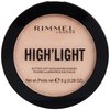 Rimmel High'Light Pressed Powder, Candlelit 002, Shelf Pack of 2