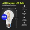 Feit Electric LED Clear A19 Medium Base Light Bulb - 60W Equivalent - 15 Year Life - 810 Lumen - 2700K Soft White - Dimmable | 4-Pack
