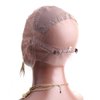 Bella Hair Full Lace Wig Cap with Adjustable Straps for Making Wigs, Medium Brown Swiss Lace with Stretch Panel at Crown (Medium Size Cap)