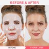 Collagen Face Mask 34g x 4ea, Bio-Collagen Real Deep Mask, Hydrating Overnight Hydrogel Mask with Low Molecular Weight Collagen for Pore Minimizing, Moisturize, Firm and Enhance Skin Elasticity