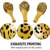 36 Pcs Cheetah Balloons Leopard Print Balloons Gold Leopard Spots Latex Balloons Jungle Animal Balloons Decorations for Cheetah Birthday Party Supplies