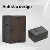 6-Pack Card Deck Case, Sturdy Card Storage Box, Can Hold 150+Cards, Compatible with MTG Cards, TCG Cards, OCG Cards, and Standard Size Card Games（black）